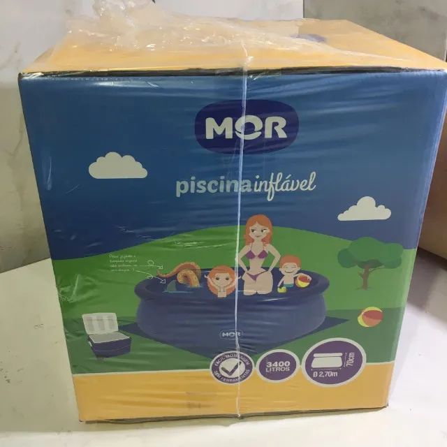 Piscina Redonda 3.400 Litros Inflável Splash Fun Mor 1050 - Lacrada na Caixa PROMOÇÃO
