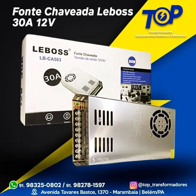 Fonte Chaveada Bivolt 12v 30a