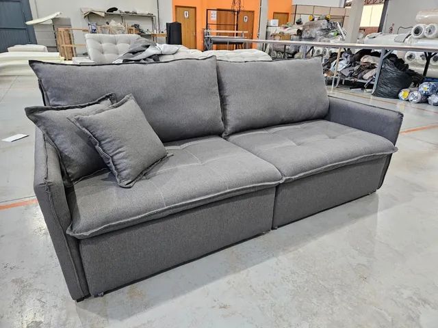 Sofa sem  caixa linho  2,00 mts - Foto 4