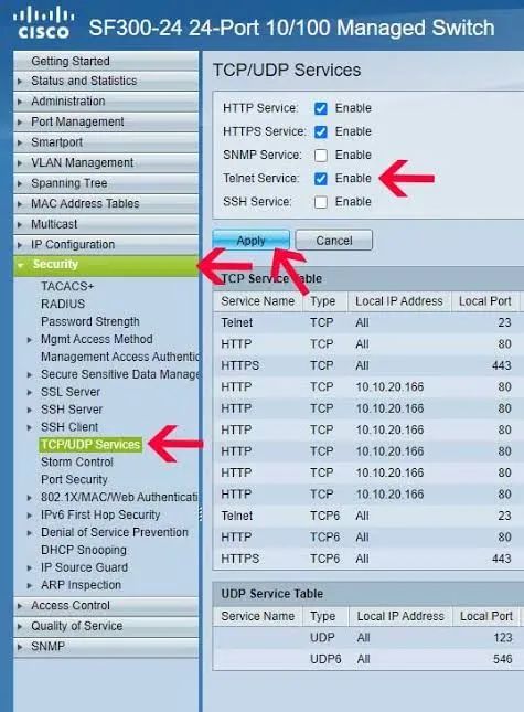 Switch de Rede Cisco SF300-24 24 Portas Gigabit