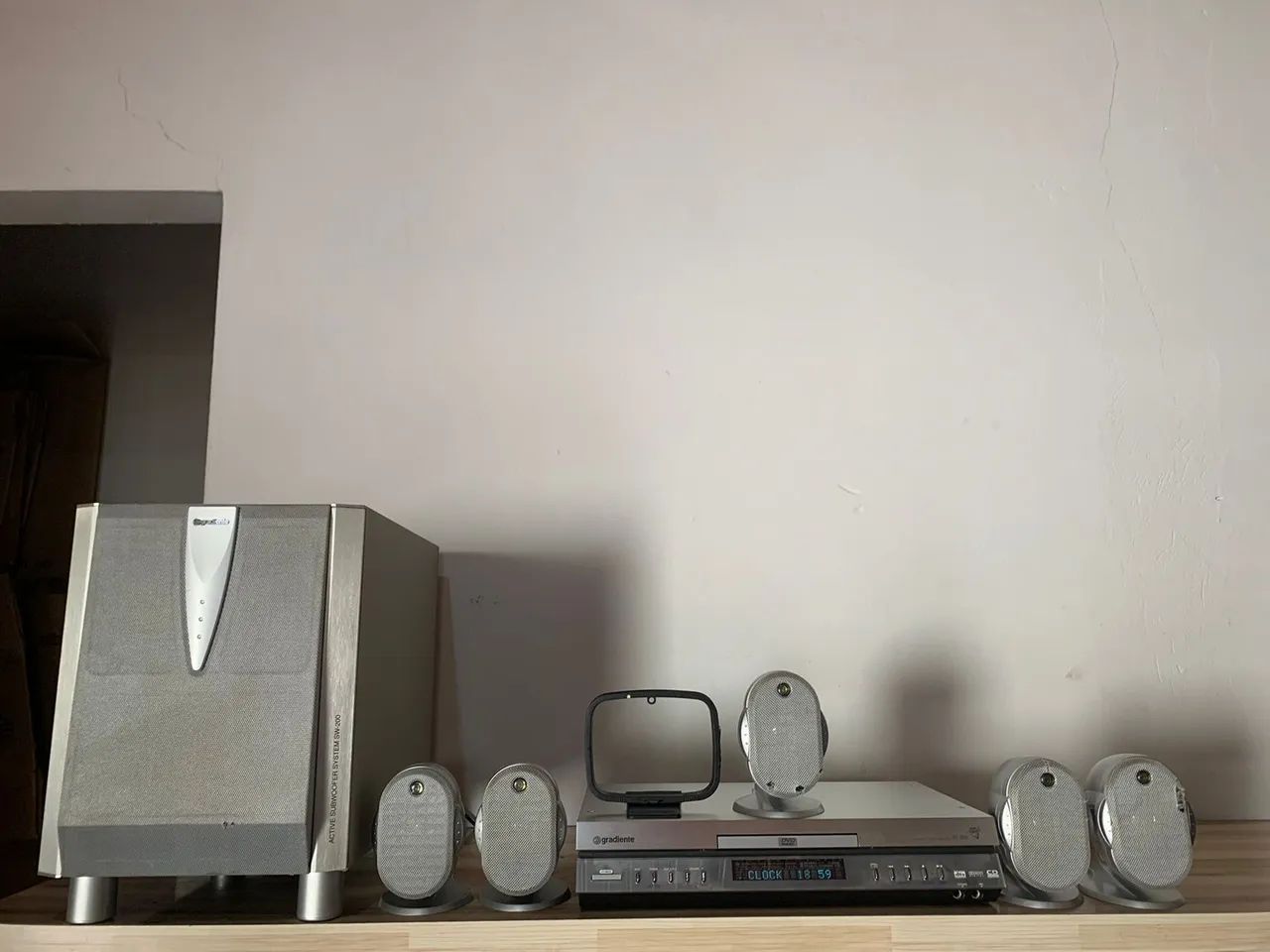 Home Theater Gradiente Hts-200d 5000 Watts *Sony*Aiwa Leia Descrição 