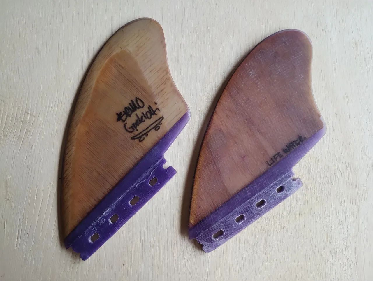 Biquilha de madeira prancha surf fish twin Fin future - Foto 4