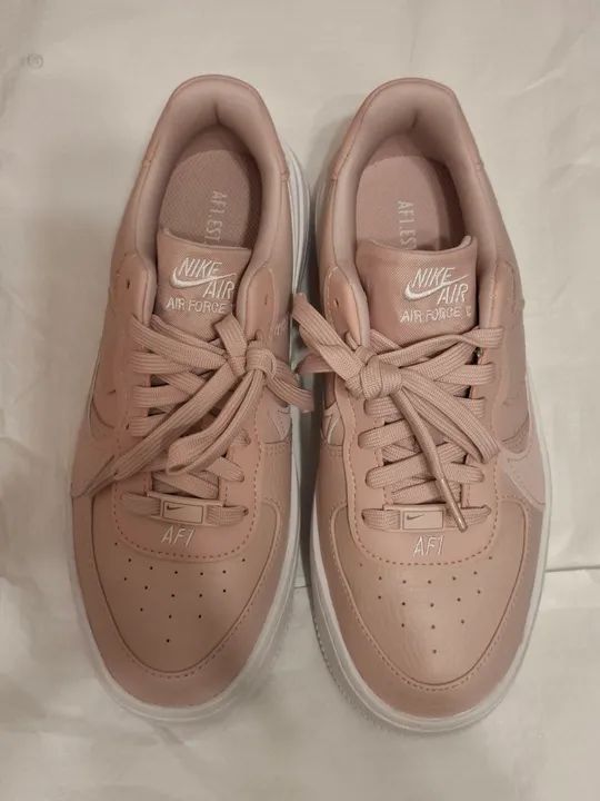 Tênis original Nike Air Force 1 Plt.af.orm feminino tamanho 35 comprado no site da Nike  - Foto 4