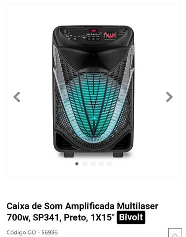Caixa de som profissional Multilaser SP 340 700 w