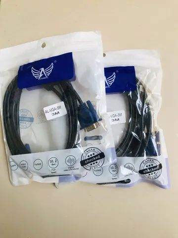 Cabo VGA de 3 Metros Novo (Monitor Lcd /Pc Tv/ Projetor) - Garantia  - Foto 4