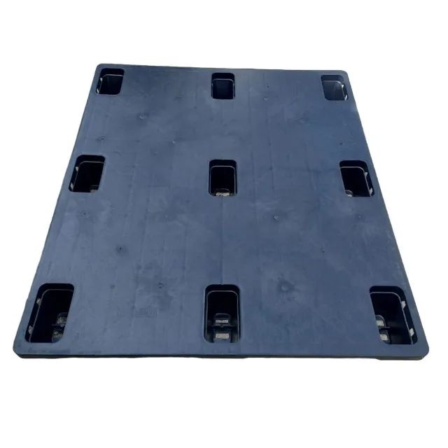 Pallet Plástico liso 1,20 x 1,00 de Exportação Preto - Foto 2