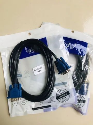 Cabo VGA de 3 Metros Novo (Monitor Lcd /Pc Tv/ Projetor) - Garantia  - Foto 2