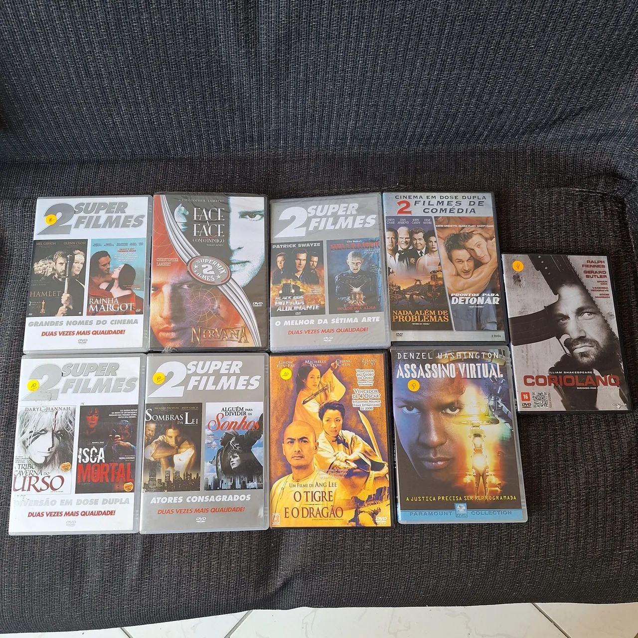 Dvds variados, alguns com 2 filmes.
