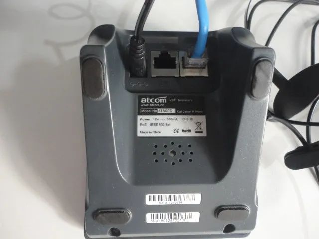 Telefone Ip Discador Heaset Call Center Atcom At800 - Foto 4