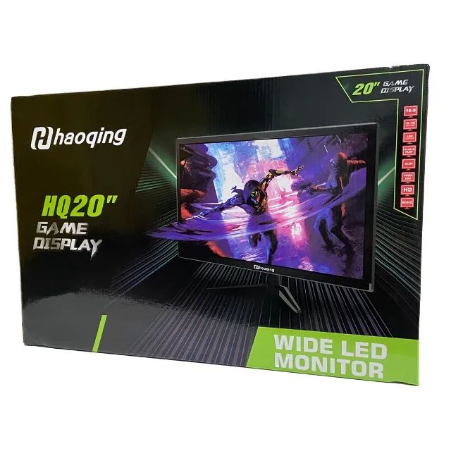 MONITOR HAOQING 20? HD 60HZ HDMI AJUSTE DE ÂNGULO VESA PRETO - Foto 4