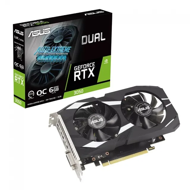 Placa de Vídeo Asus Dual NVIDIA GeForce RTX 3050 OC, 6GB, GDDR6, DLSS, Ray Tracing