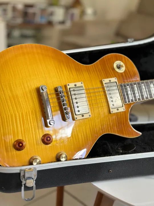 Guitarra Elétrica Vintage Les Paul  PGM lemondrop - Foto 3