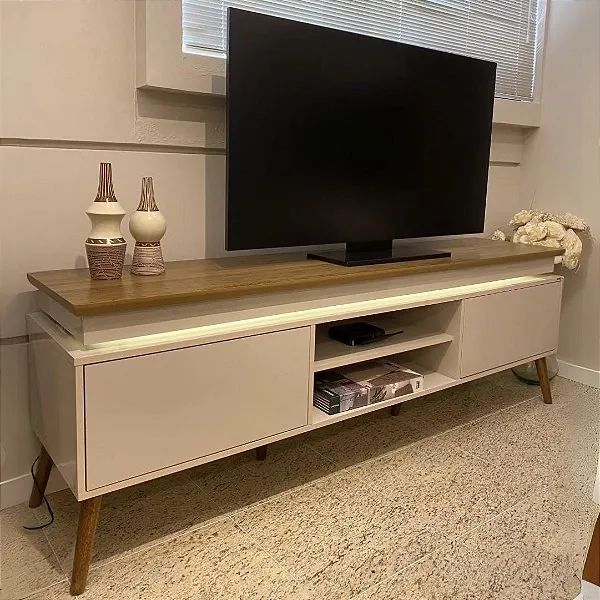 Rack Limina 1.8 com Led para tv de até 75 polegadas- ENTREGA HOJE !!! 64840853194370120