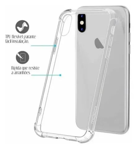 Capinha Anti Impacto Transparente Compatível iPhone XR - Foto 3