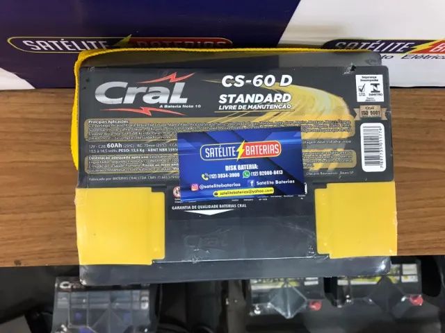 Bateria da Cral de 60ah Standard