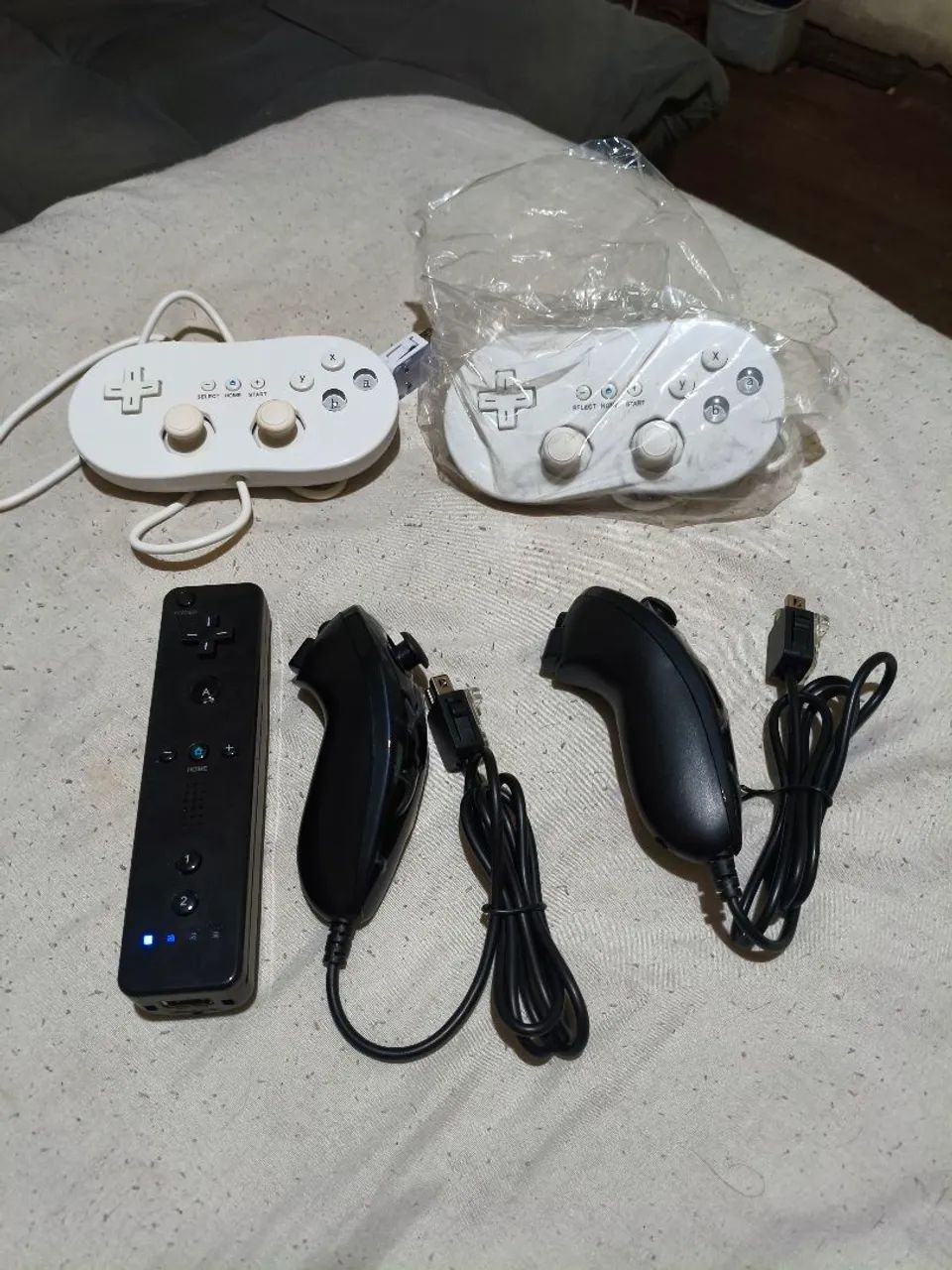 controle classico e nunchuck wii