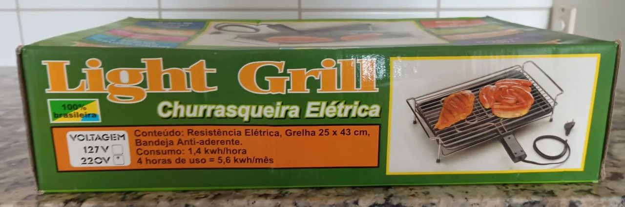 Churrasqueira Elétrica Light Grill - Grelha Carnes e Frangos - Foto 3
