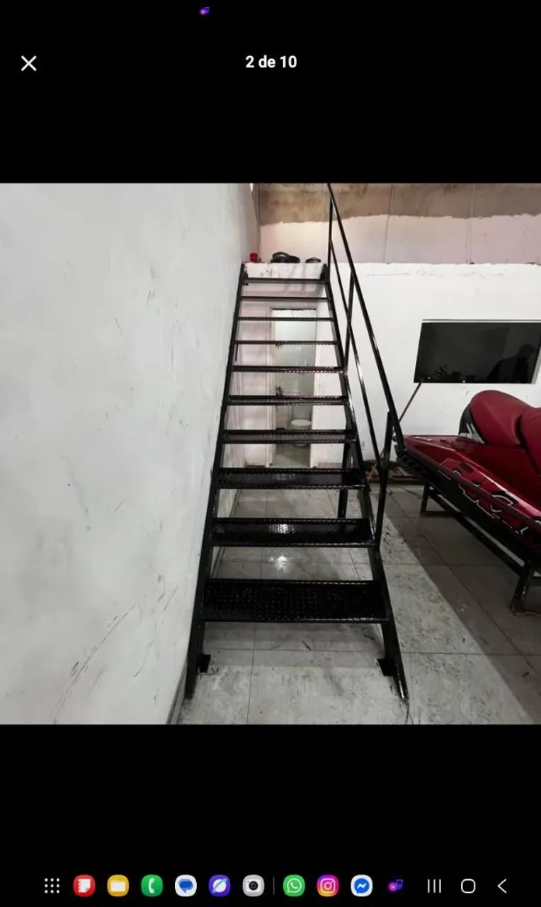 Escada reta