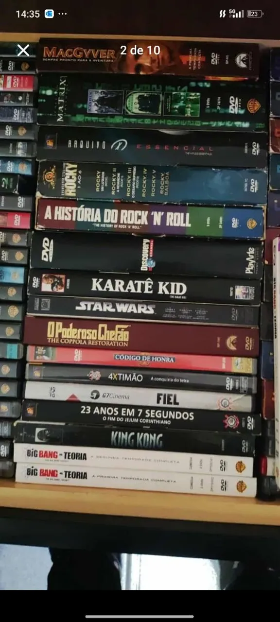 Coleção de DVDs
