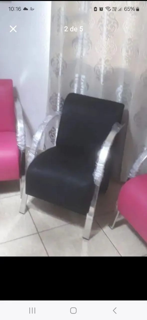Poltrona braço de alumínio  - Foto 5