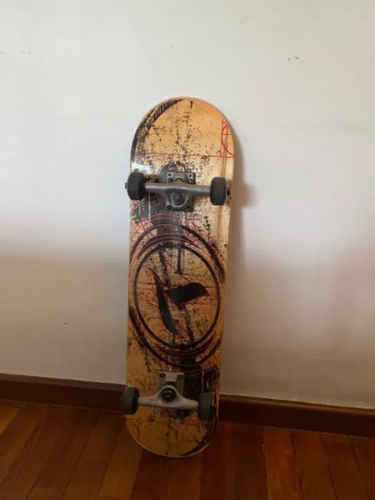 skate street da tracker, montado, semi usado 