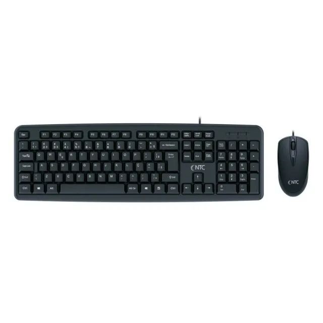 KIT MOUSE E TECLADO NTC OFFICE ABNT2 USB C/FIO