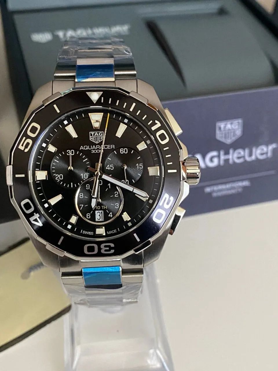 Relógio Tag Heuer Aquaracer Quartz, 43 Mm preto