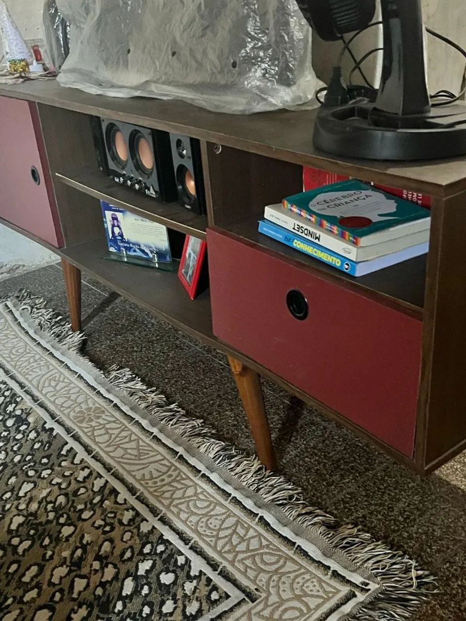Rack de TV Vintage com Design Moderno - Foto 2