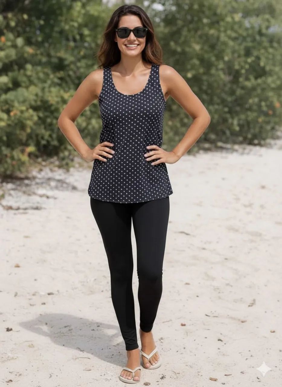 Conjunto Regata + Legging preta tamanho G  - Foto 3