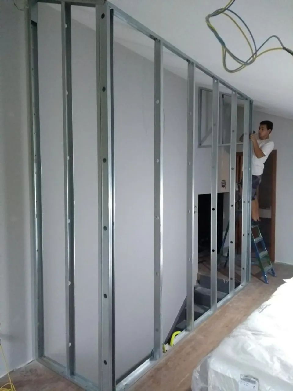 Parede de drywall para sua casa!