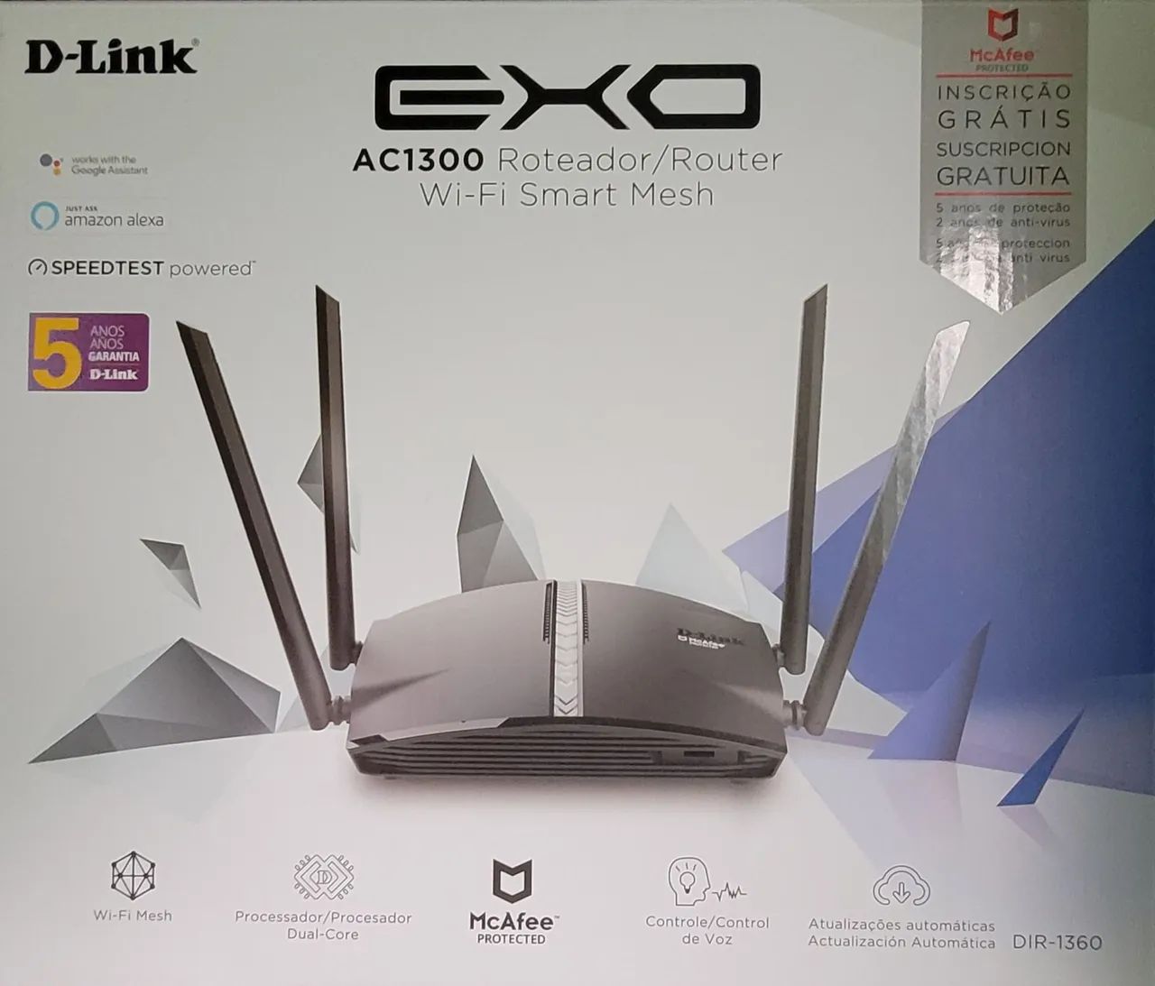 Roteador D-Link EXO AC1300 Wi-Fi Smart Mesh