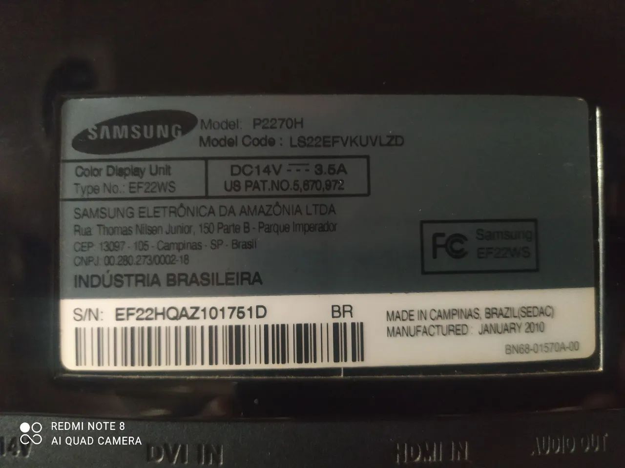 Monitor Samsung 22 polegadas  - Foto 2