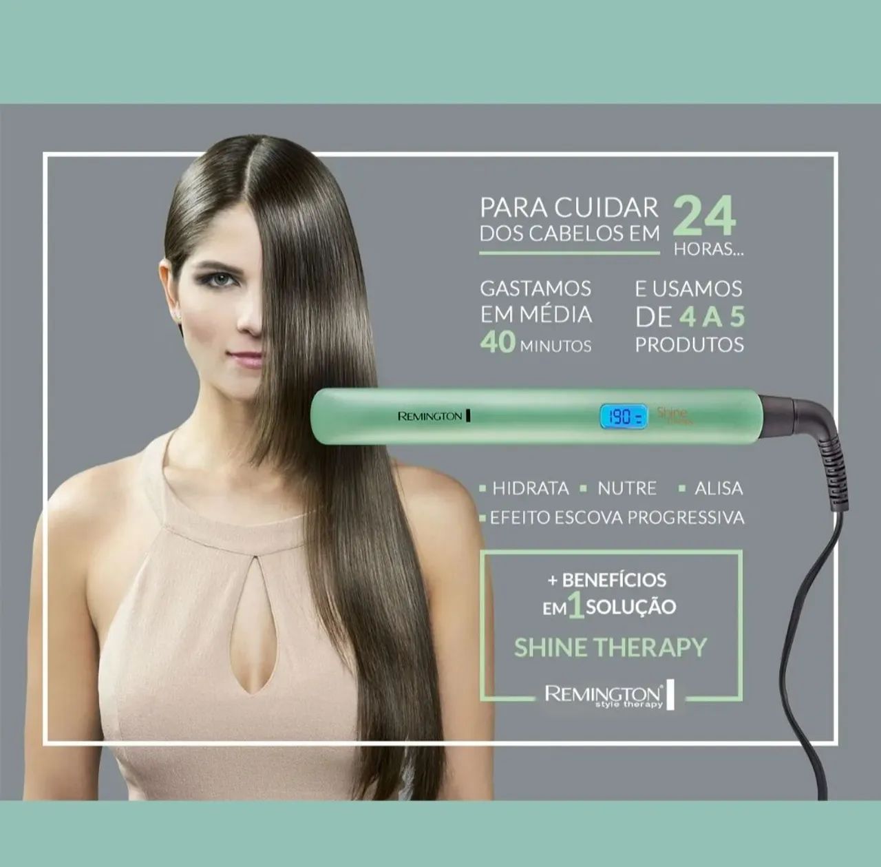 Prancha de Cabelo Remington Shine Therapy - Foto 3