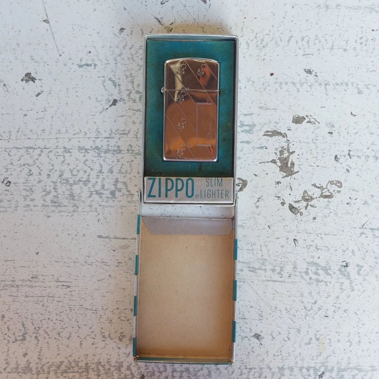 Isqueiro zippo slim década de 50 na caixa original - Foto 4