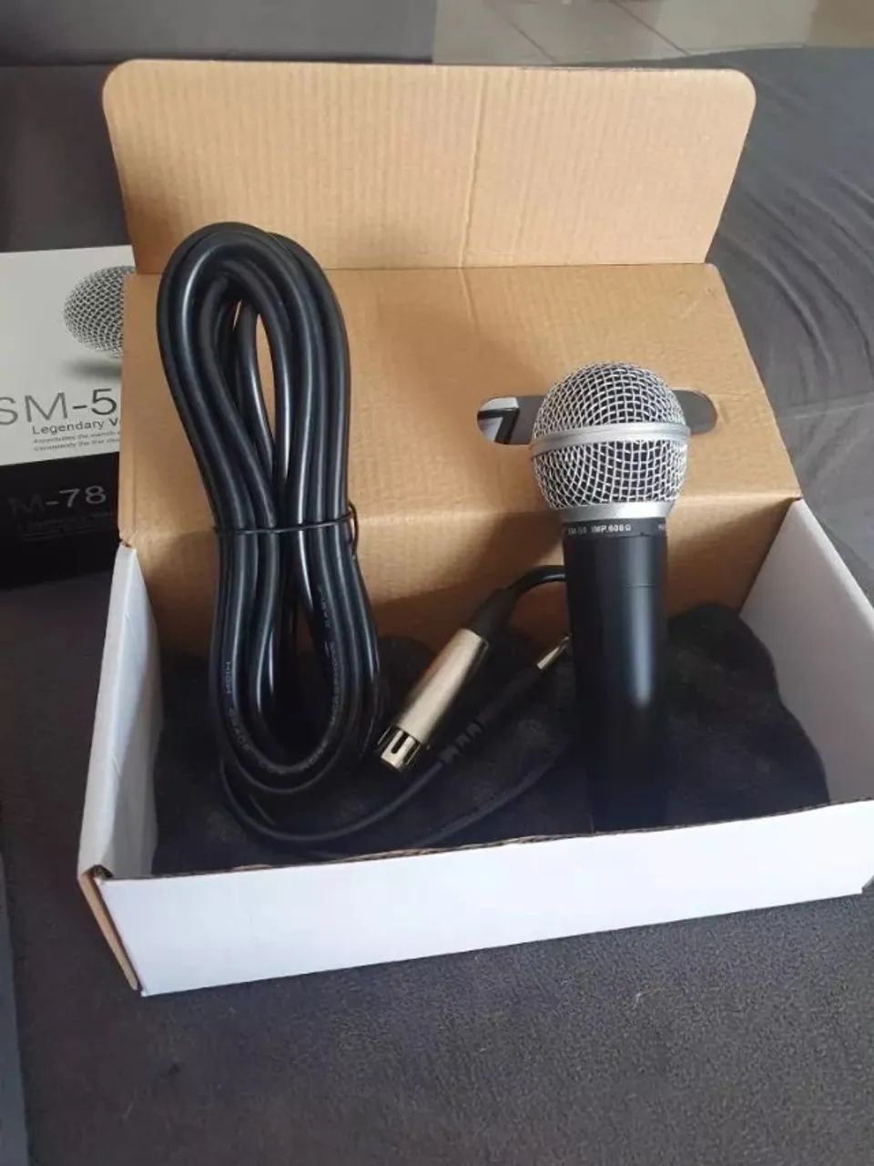 Microfone Profissional Com Cabo Sm-58 Premium Dynamic - Foto 5