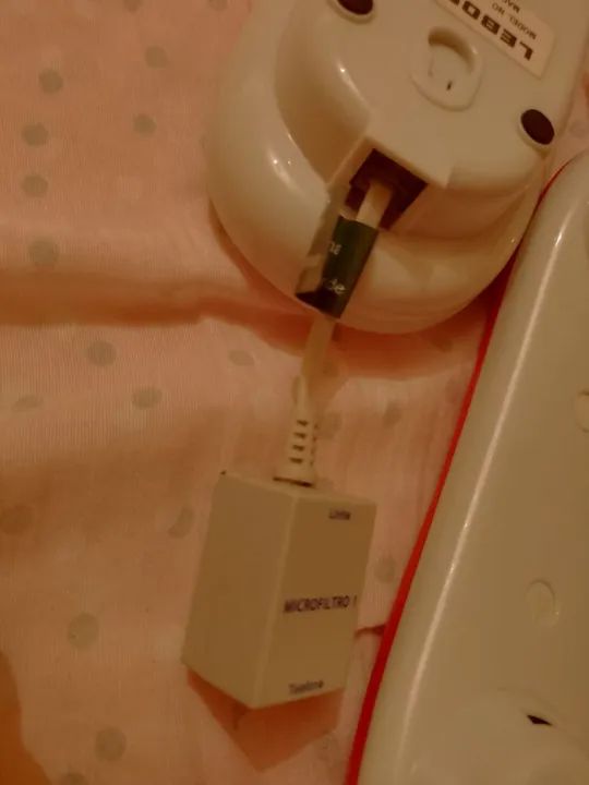 Telefone Fixo Sem Fio Vermelho - Foto 5