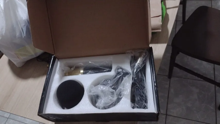 microfone condensado xlr - studio