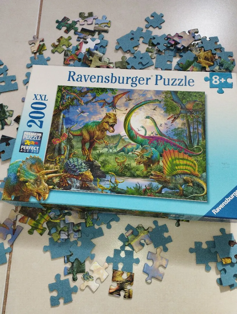 Quebra-cabeça Dinossauros Ravensburger 204 peças