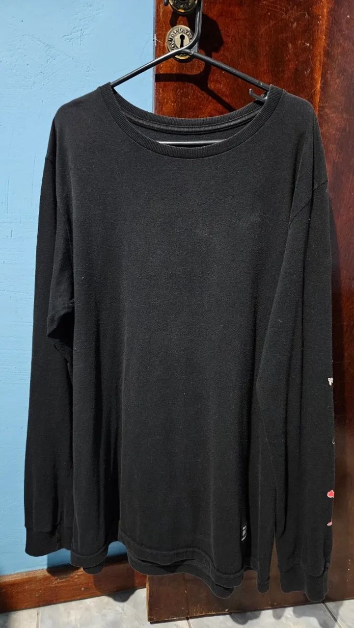 Camiseta Preta Manga Longa Grizly Griptape - Foto 5