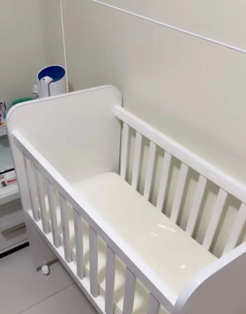 Mini Berço de Bebê Branco