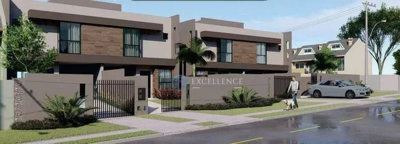 Sobrado com 3 dormitórios à venda, 112 m² por R$ 739.000 - Atuba - Curitiba/PR