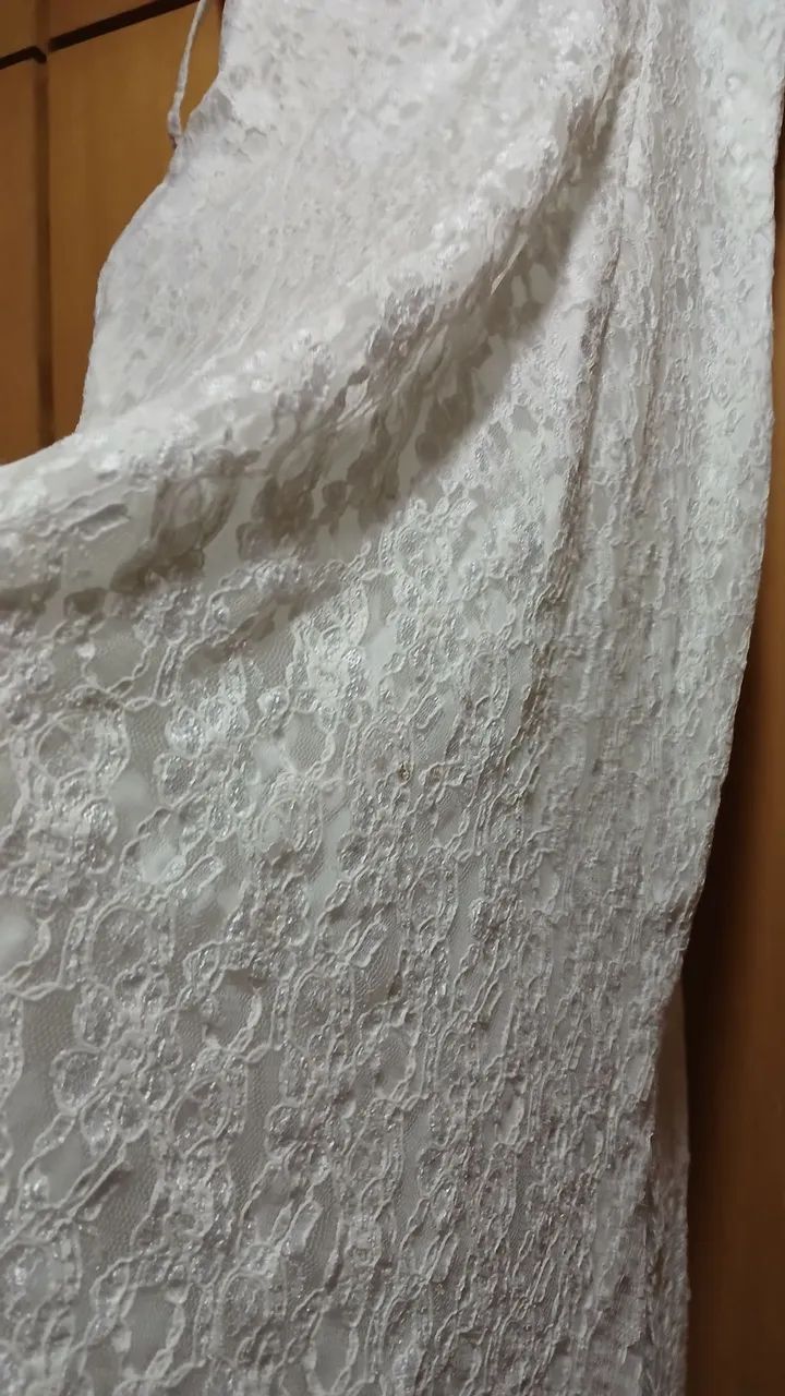 VESTIDO RENDA BRANCO G/ GG - Foto 2