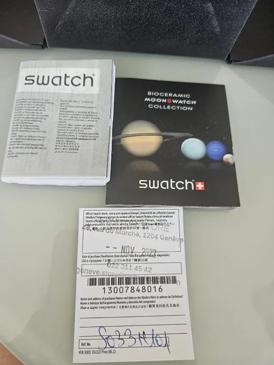 Relógio Swatch Mission to Pluto com apenas 1 uso, na caixa - Foto 3