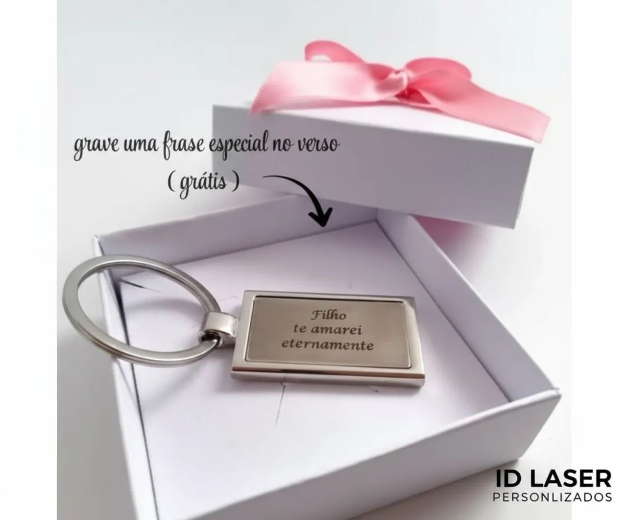 Chaveiro personalizado com foto e mensagem - Foto 2