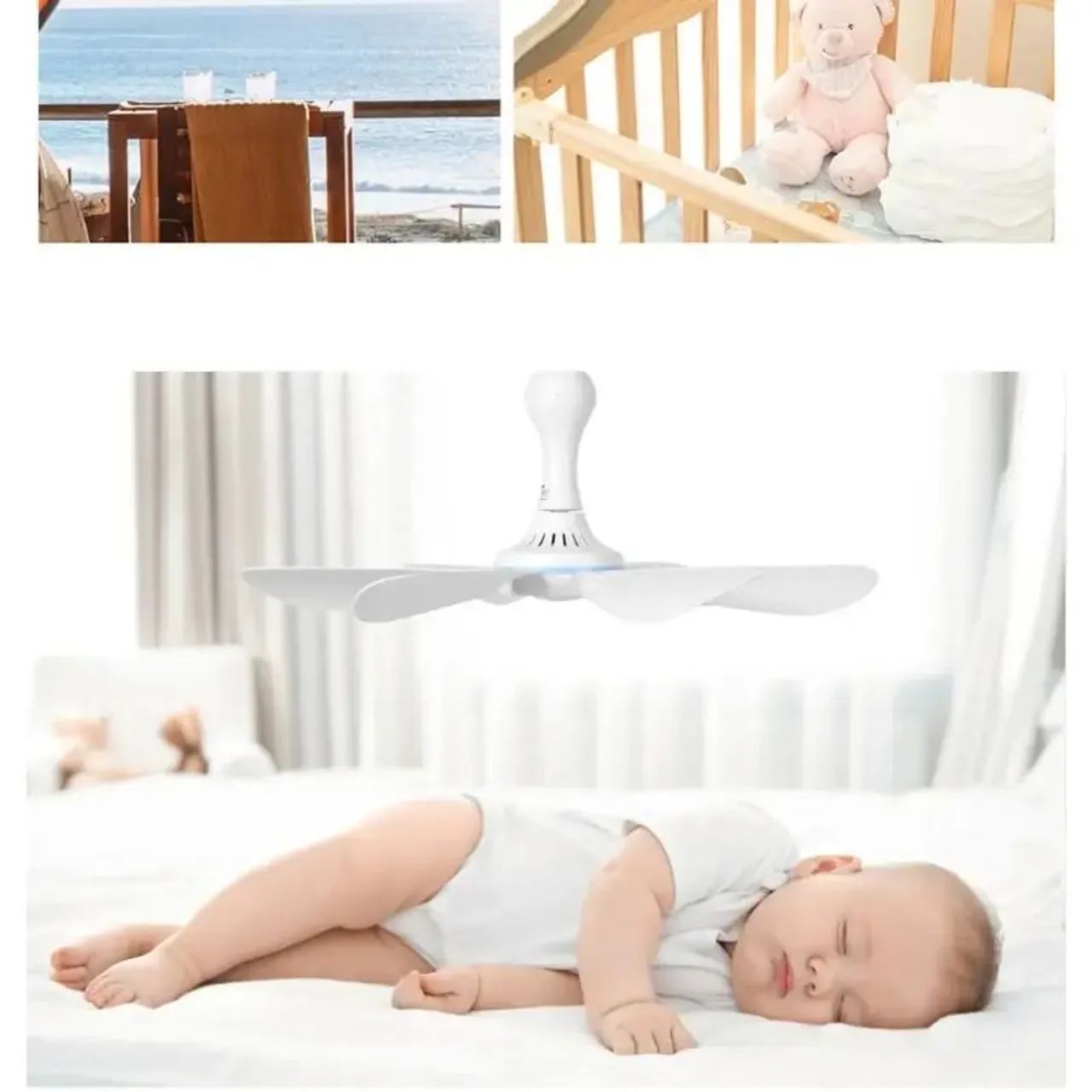 Ventilador de Teto Portátil USB - Foto 4