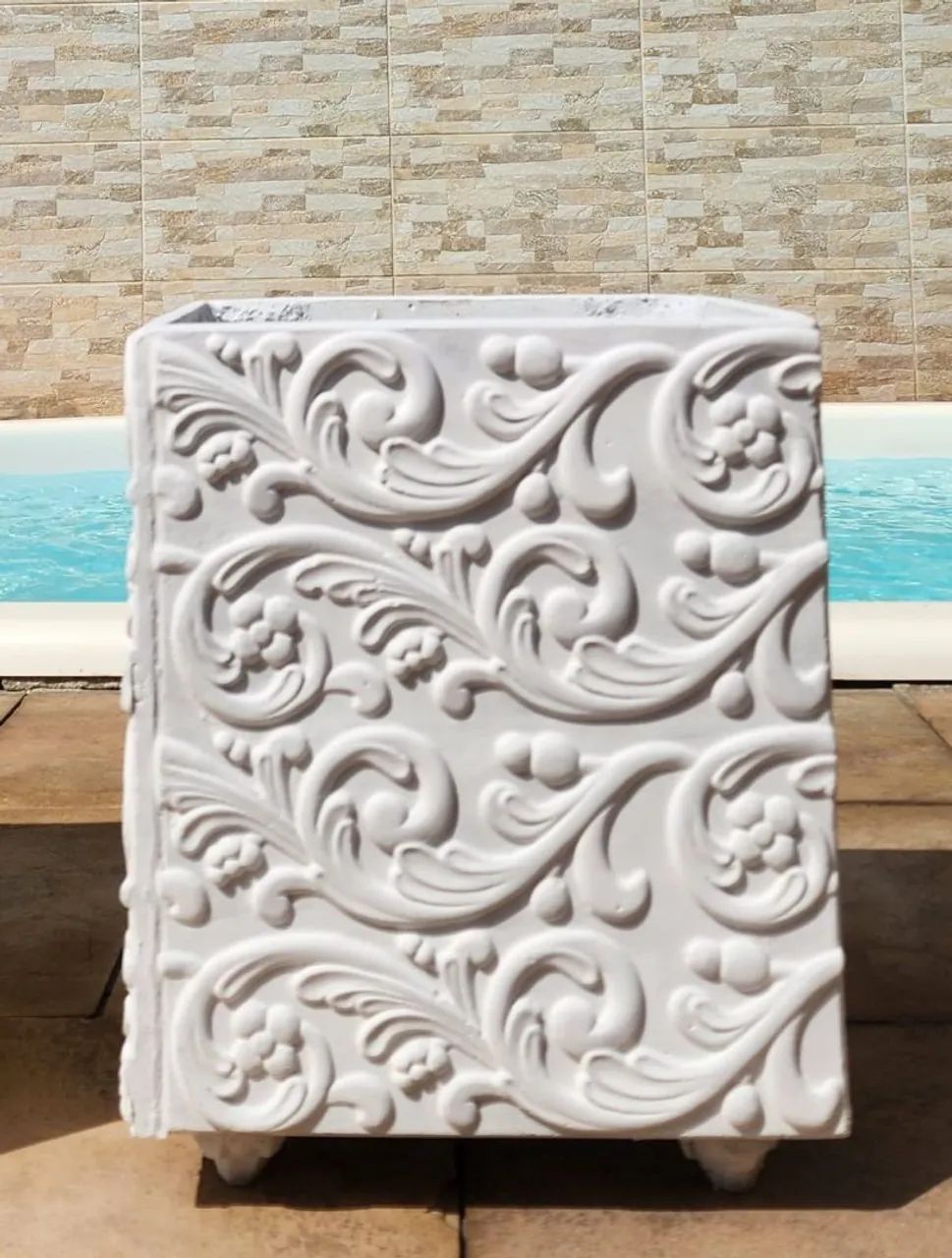 Vasos  3D decorativo cimenticia 