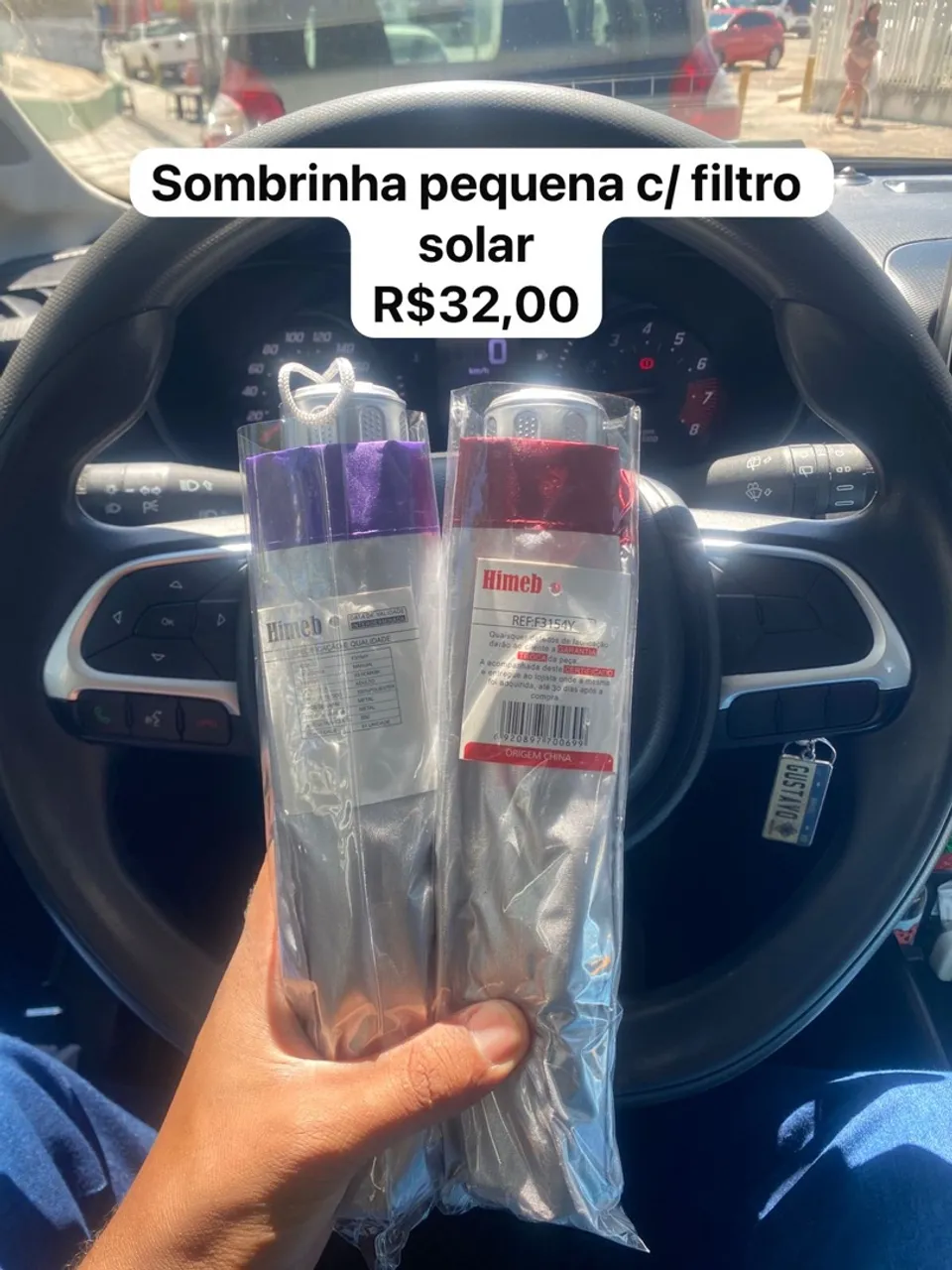 Sombrinha pequena c/ filtro solar
