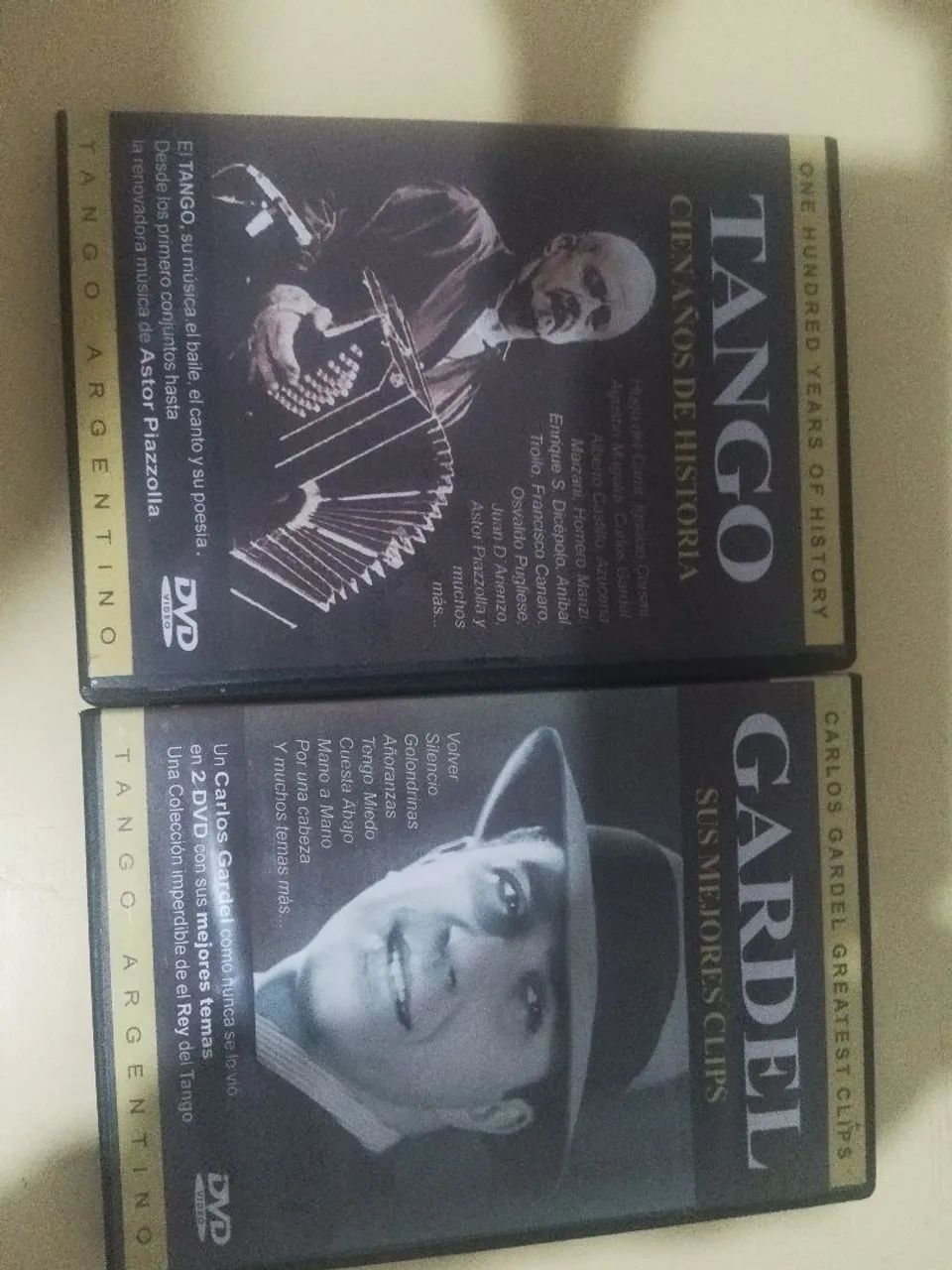 2 dvds com clássicos históricos do tango argentino 