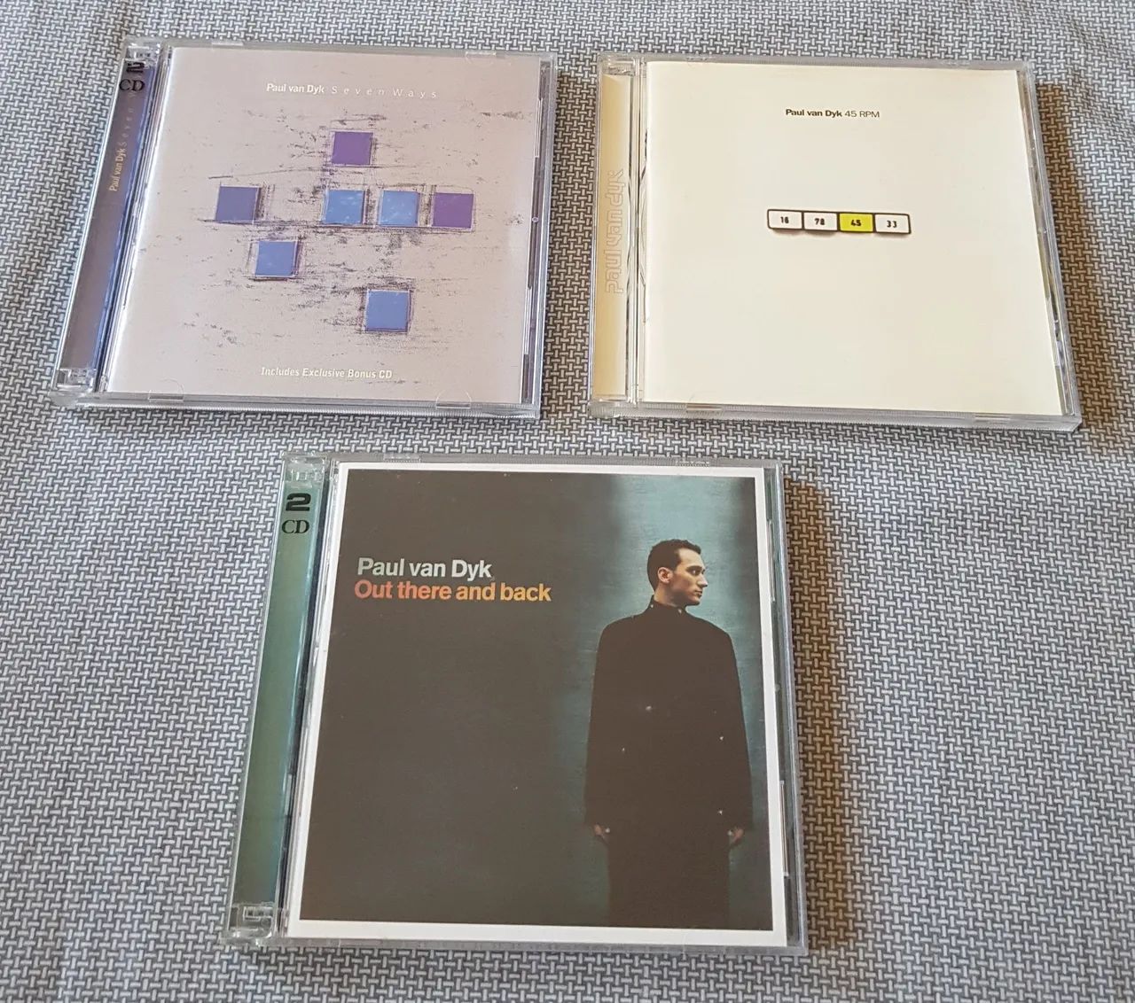Coleçào CDs Paul Van Dyk - Seven Ways, Out There And Back, 45 RPM