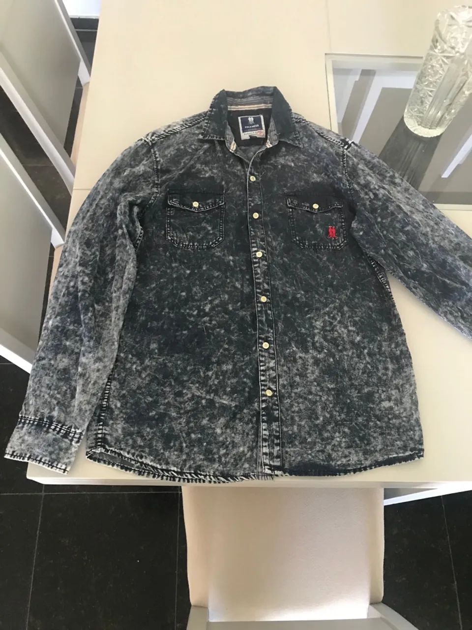 Camisa Jeans polo wear  Masculina GG 